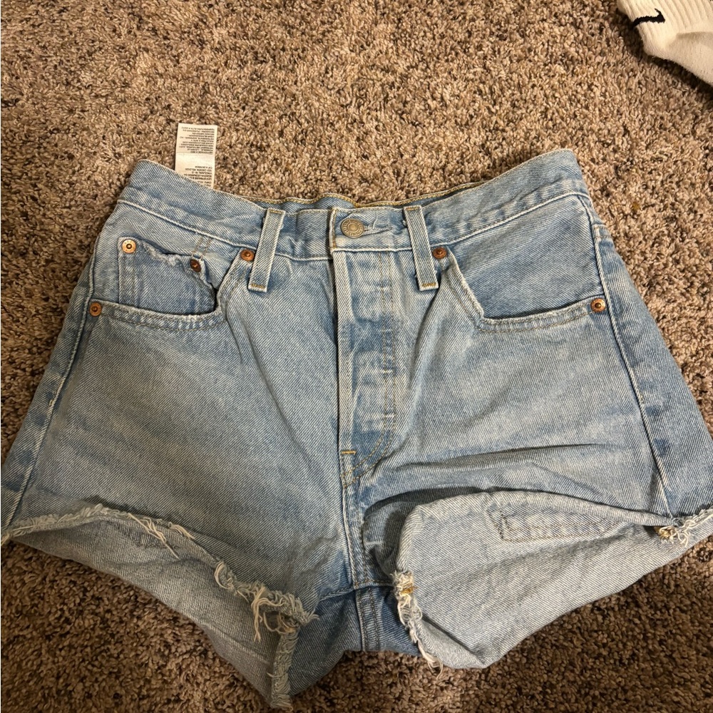 Levi's Light Blue Jean Shorts